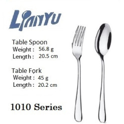 Lianyu 1pc  1010-1 Table Spoon & 1pc  1010-15 Table Fork